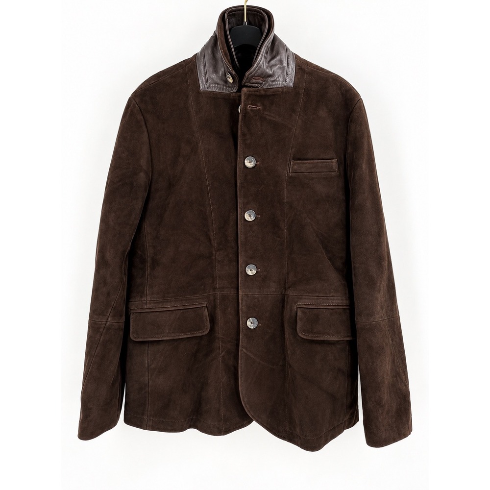 Robert Graham DownhillXIII Jacket Mens Large Brown Suede Leather Luxury NWT